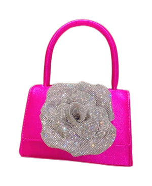 Open image in slideshow, PINK BLING HAND BAG
