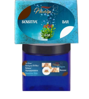 Open image in slideshow, NEVERLYE SENSITIVE ACNE W/ SEA WATER SOAP FACE  SET
